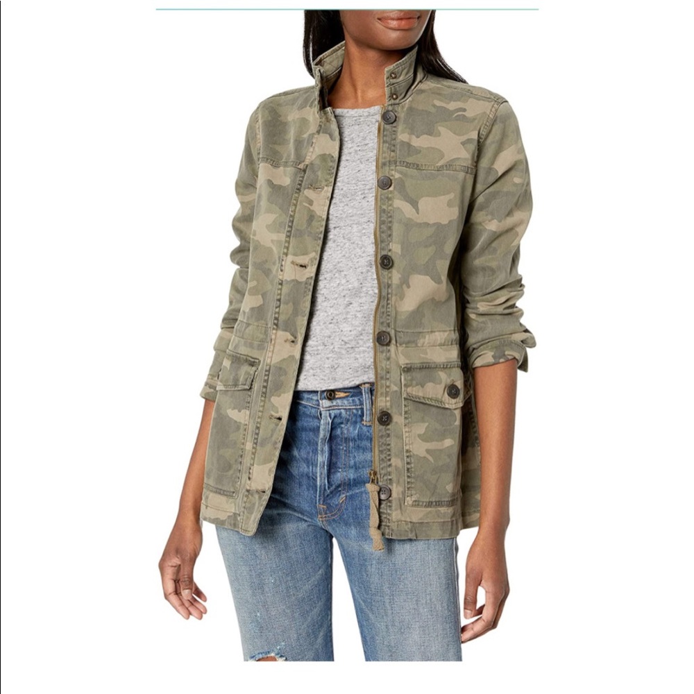 Lucky Brand Camo Printed Utility Jacket
